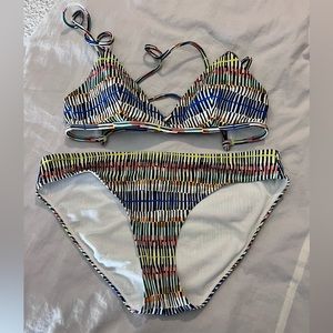 Athleta bikini, small top medium bottoms